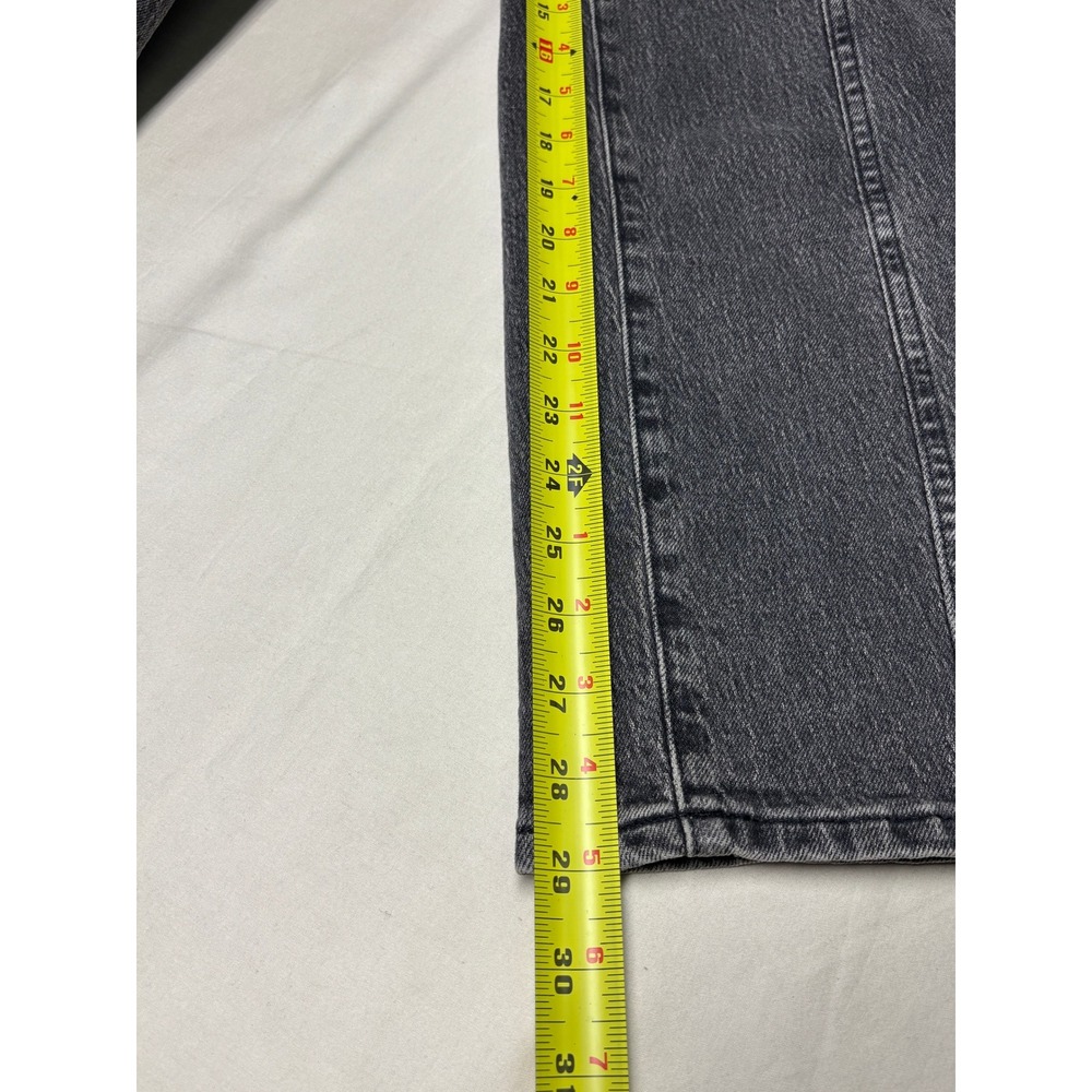 Madewell The Perfect Vintage Straight Jean Faded Black Seam Denim Womens 24X29 - Picture 12 of 14